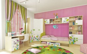 Детская комната Флёр (Белый/корпус Клен) в Удачном - udachnyj.katalogmebeli.com | фото 4