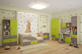 Детская комната Пуговка в Удачном - udachnyj.katalogmebeli.com | фото 1