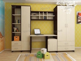 Детская Студент Комплект мебели (Дуб сонома/Белый) в Удачном - udachnyj.katalogmebeli.com | фото
