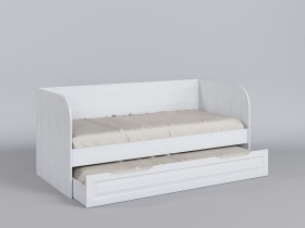 Диван-кровать Классика (Белый/корпус Выбеленное дерево) в Удачном - udachnyj.katalogmebeli.com | фото 1