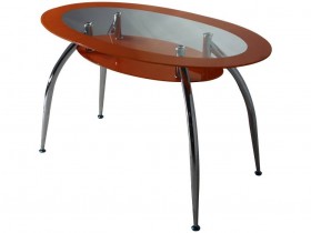 DT 445 стол обеденный оранжевый (ноги крашеные) в Удачном - udachnyj.katalogmebeli.com | фото