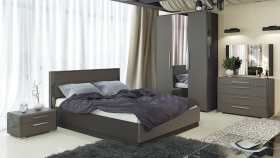 Двуспальная кровать «Наоми» (Фон серый, Джут) в Удачном - udachnyj.katalogmebeli.com | фото 5