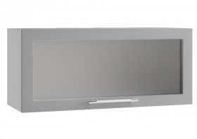 Гарда ПГС 800 шкаф верхний горизонтальный со стеклом Джинс в Удачном - udachnyj.katalogmebeli.com | фото