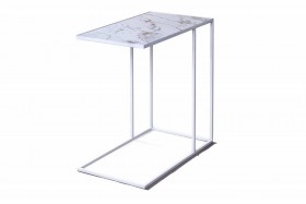Журнальный столик Stone 018 (Прямоугольный) Металл/Керамика 500 Белый в Удачном - udachnyj.katalogmebeli.com | фото