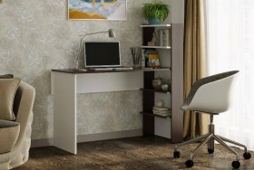 Компьютерный стол №3 (Венге/Белый) в Удачном - udachnyj.katalogmebeli.com | фото