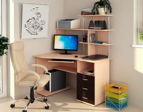 Компьютерный стол Форест NEW (венге/лоредо) в Удачном - udachnyj.katalogmebeli.com | фото