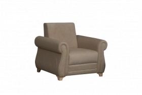 Кресло для отдыха "Порто" (велюр киви латте / микровельвет крем) в Удачном - udachnyj.katalogmebeli.com | фото 1