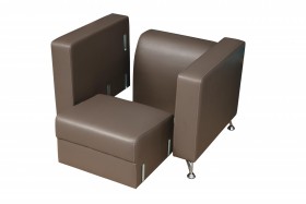 Кресло для отдыха "Премиум" (кож. зам. латте)/осн. в Удачном - udachnyj.katalogmebeli.com | фото 4
