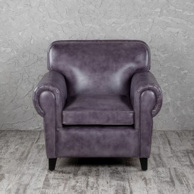 Кресло кожаное Элегант (Фиолетовый) в Удачном - udachnyj.katalogmebeli.com | фото 4