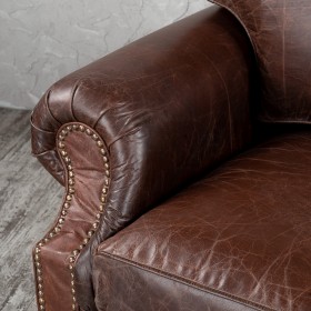 Кресло кожаное Лофт Аристократ (ширина 1100 мм) в Удачном - udachnyj.katalogmebeli.com | фото 5