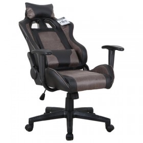 Кресло компьютерное BRABIX GT Racer GM-100 (черный, коричневый) в Удачном - udachnyj.katalogmebeli.com | фото 2
