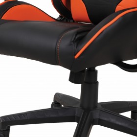 Кресло компьютерное BRABIX GT Racer GM-100 (черный, оранжевый) в Удачном - udachnyj.katalogmebeli.com | фото 2