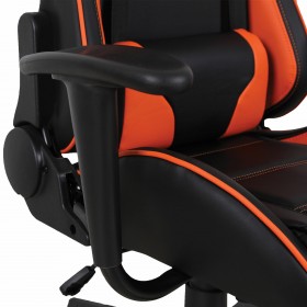 Кресло компьютерное BRABIX GT Racer GM-100 (черный, оранжевый) в Удачном - udachnyj.katalogmebeli.com | фото 3