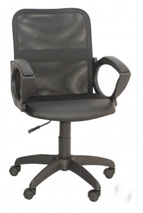 Кресло компьютерное Элегия М2 (черный/ткань сетка черная) в Удачном - udachnyj.katalogmebeli.com | фото