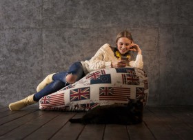 Кресло-мешок Британский Флаг в Удачном - udachnyj.katalogmebeli.com | фото 3
