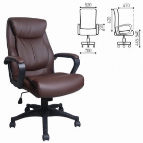 Кресло офисное BRABIX Enter EX-511 (коричневый) в Удачном - udachnyj.katalogmebeli.com | фото