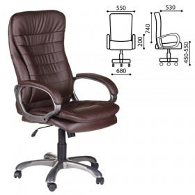 Кресло офисное BRABIX Omega EX-589 (коричневое) в Удачном - udachnyj.katalogmebeli.com | фото