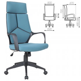 Кресло офисное BRABIX Prime EX-515 (голубая ткань) в Удачном - udachnyj.katalogmebeli.com | фото