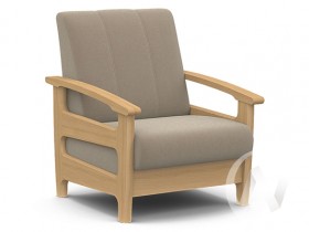 Кресло для отдыха Омега (бук лак/CATANIA LATTE) в Удачном - udachnyj.katalogmebeli.com | фото