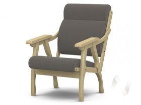 Кресло Вега-10 (бесцветный лак/ULTRA STONE) в Удачном - udachnyj.katalogmebeli.com | фото 1