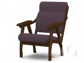 Кресло Вега-10 (орех лак/ULTRA PLUM) в Удачном - udachnyj.katalogmebeli.com | фото 1