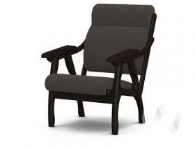 Кресло Вега-10 (венге лак/ULTRA GRAFIT) в Удачном - udachnyj.katalogmebeli.com | фото 1