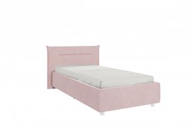 Кровать 0.9 Альба с основанием (Нежно-розовый велюр) в Удачном - udachnyj.katalogmebeli.com | фото