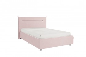 Кровать 1,2 Альба с основанием (Нежно-розовый велюр) в Удачном - udachnyj.katalogmebeli.com | фото 1
