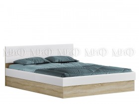 Кровать 1,4 спальня Фортуна (Дуб сонома/белый глянец) в Удачном - udachnyj.katalogmebeli.com | фото