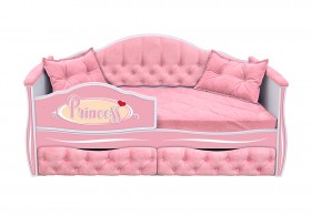 Кровать 160 серии Иллюзия 2 ящика 15 Бледно-розовый (подушки) в Удачном - udachnyj.katalogmebeli.com | фото 1