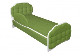 Кровать 190 Атлет Lux 76 Зелёный (мягкий бортик) в Удачном - udachnyj.katalogmebeli.com | фото 1