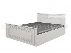 Кровать Афина-1 1,4 м (Белый/Белый глянец) в Удачном - udachnyj.katalogmebeli.com | фото