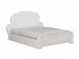Кровать 1,4м Александрина (Белый/Белый глянец) в Удачном - udachnyj.katalogmebeli.com | фото 1