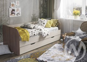 Кровать детская Балли 2-х уровневая (шимо темный/шимо светлый) в Удачном - udachnyj.katalogmebeli.com | фото 1