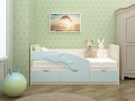 Кровать детская 1,6м Дельфин (Розовый металлик) в Удачном - udachnyj.katalogmebeli.com | фото