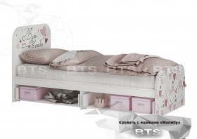 Кровать детская с ящиками КР-10 Малибу в Удачном - udachnyj.katalogmebeli.com | фото 2