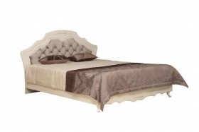 Кровать двойная "Кантри" (вудлайн кремовый/патина/ортопед/1820) в Удачном - udachnyj.katalogmebeli.com | фото 1