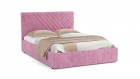 Кровать Гамма ш. 1400 (без основания для хранения) (велюр тенерифе розовый) в Удачном - udachnyj.katalogmebeli.com | фото