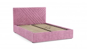 Кровать Гамма ш. 1400 (без основания для хранения) (велюр тенерифе розовый) в Удачном - udachnyj.katalogmebeli.com | фото 3