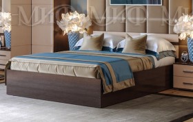 Кровать Нэнси 1,4м (Венге/капучино глянец) в Удачном - udachnyj.katalogmebeli.com | фото 1