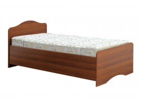 Кровать одинарная 900-1 без матраса (круглые спинки) Орех Таволато в Удачном - udachnyj.katalogmebeli.com | фото