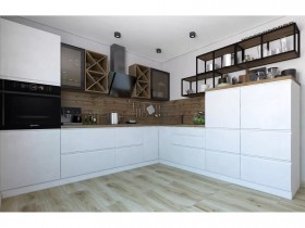 Модульная кухня Бронкс 1,8 м (Кварц) в Удачном - udachnyj.katalogmebeli.com | фото 5