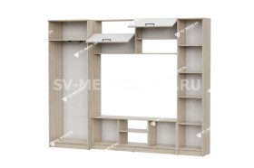 Мебель для гостиной МГС 3 Исполнение 1 Дуб Сонома / Белый в Удачном - udachnyj.katalogmebeli.com | фото 3