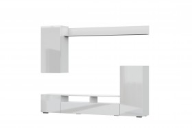 Мебель для гостиной МГС 4 (Белый/Белый глянец) в Удачном - udachnyj.katalogmebeli.com | фото 7
