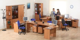 Мебель для персонала Альфа 61 Ольха в Удачном - udachnyj.katalogmebeli.com | фото