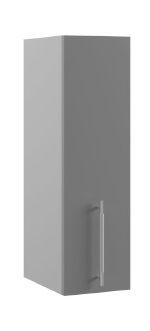 Монца ВП 200 шкаф верхний высокий (Кварц черный/корпус Серый) в Удачном - udachnyj.katalogmebeli.com | фото