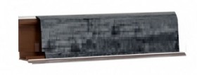 Плинтус LB-37, L=3000мм, каньон (черный) в Удачном - udachnyj.katalogmebeli.com | фото 1