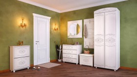 Шкаф 2-х дверный комбинированный "Каролина" (патина) в Удачном - udachnyj.katalogmebeli.com | фото 8