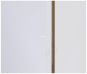 Веста СБ-2258 Шкаф 3х дверный с зеркалом Дуб Бунратти/Белый глянец в Удачном - udachnyj.katalogmebeli.com | фото 2
