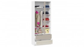 Шкаф для одежды комбинированный «Сканди» Дуб Гарден/Белый/Глиняный серый в Удачном - udachnyj.katalogmebeli.com | фото 3